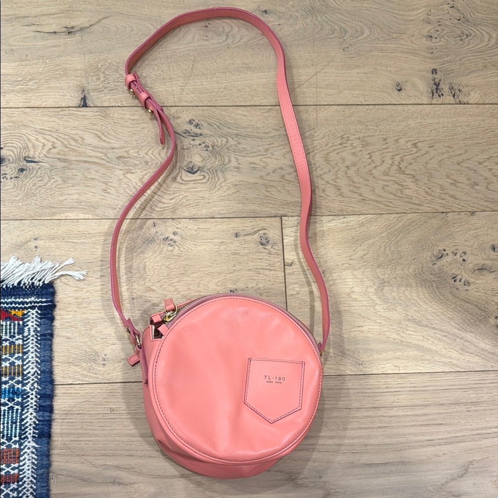 Pink Crossbody Bag by TL-180 leather